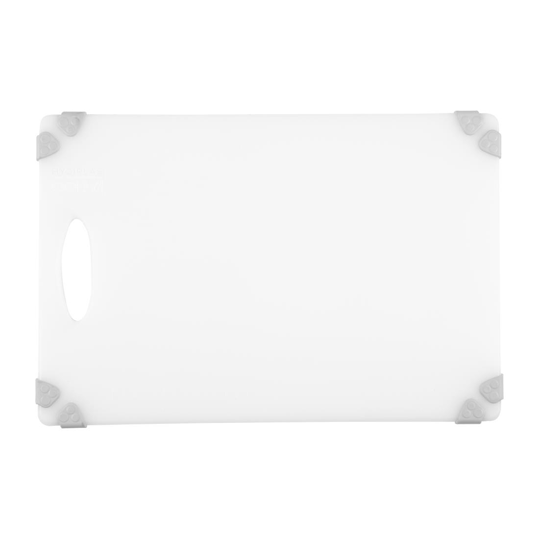 Hygiplas Commercial Grip Chopping Board White 458x306mm - Image 2