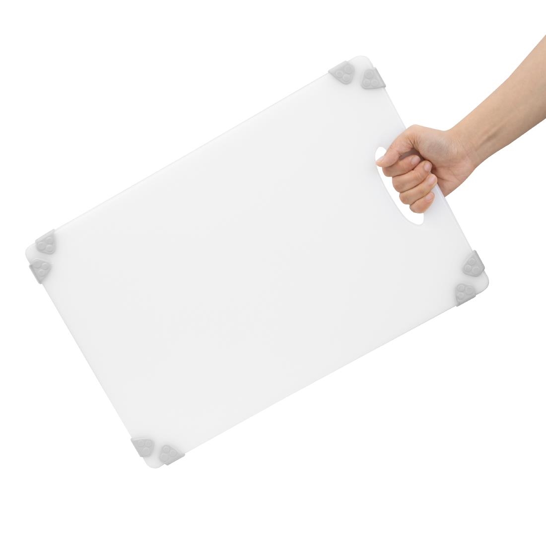 Hygiplas Commercial Grip Chopping Board White 458x306mm - Image 5