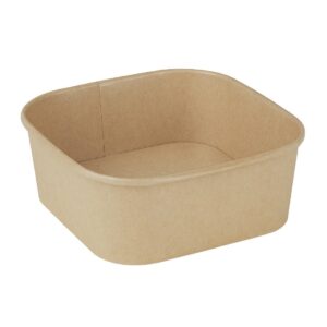 Fiesta Recyclable Square Container Bases 1200ml (300 Pack)