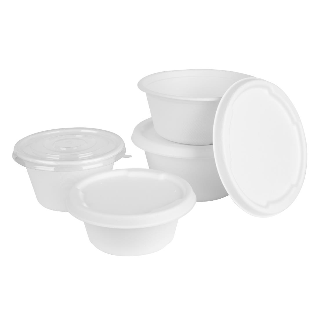 Fiesta Compostable Bagasse Lids for 400/500ml Bowl Bases (50 Pack) - Image 5