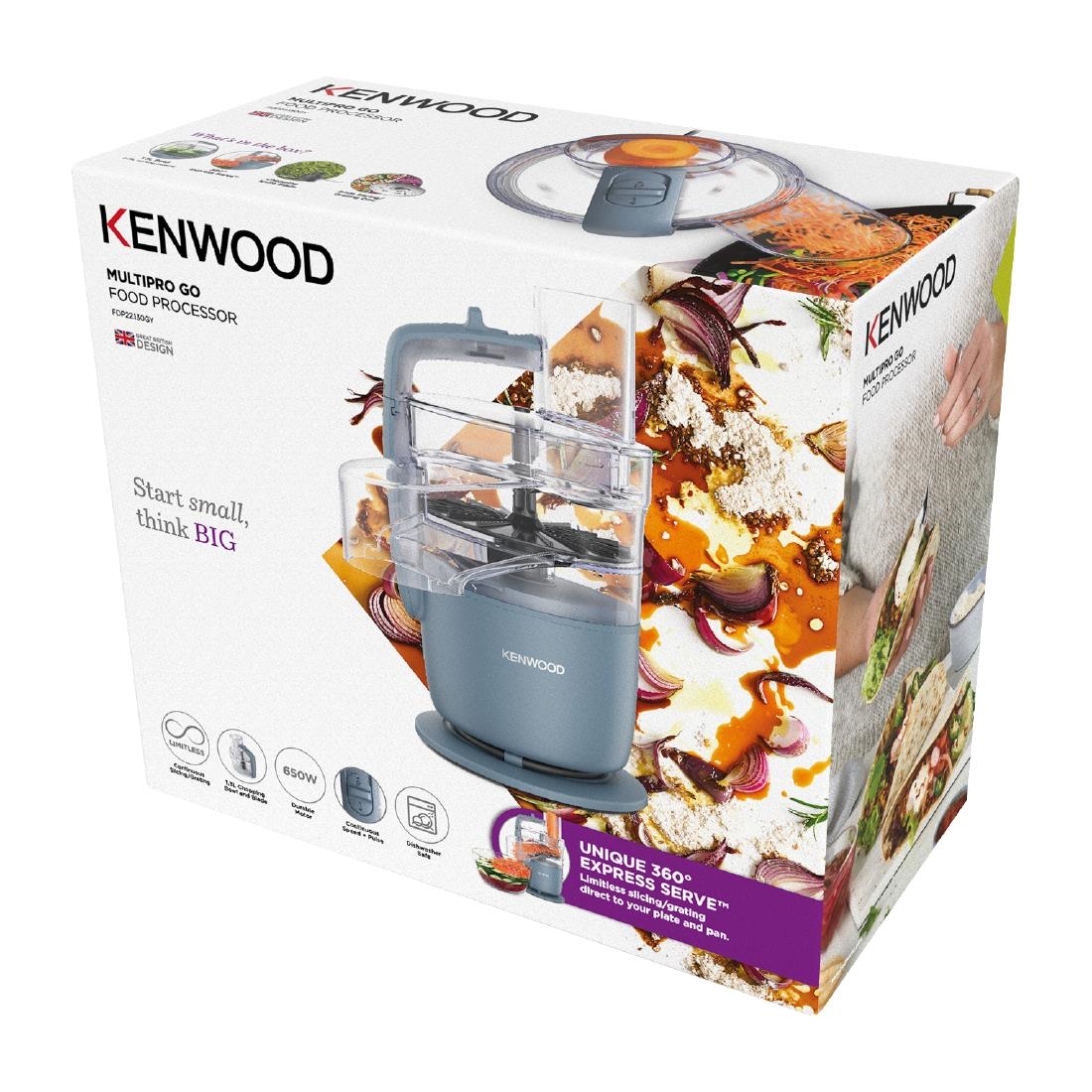 Kenwood MultiPro Go Super Compact Food Processor FDP22.130GY - Image 4