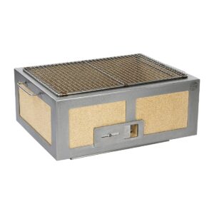 Kasai Medium Wide Konro Grill with Stainless Steel Frame SVT-16026