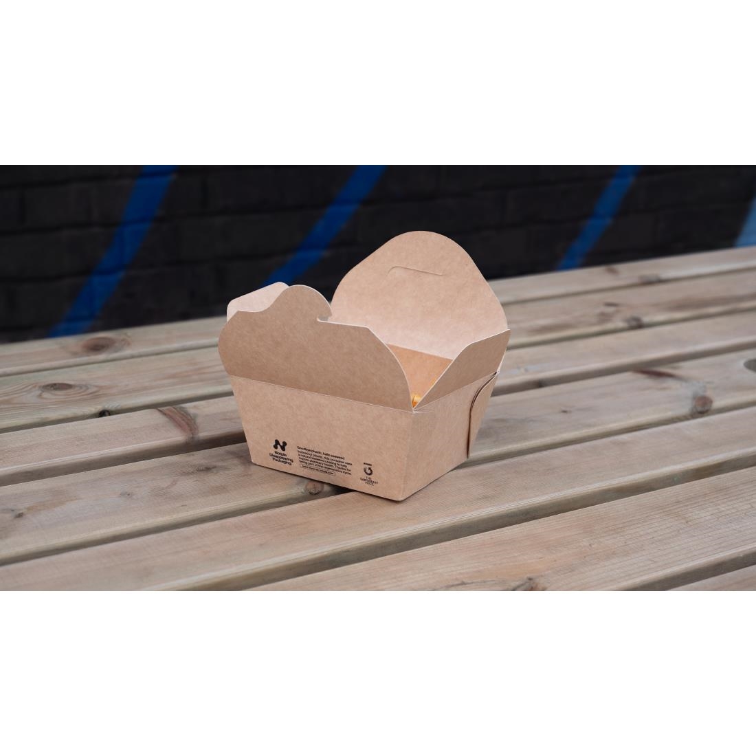 Notpla Small Takeaway Boxes 800ml - Kraft (500 Pack) - Image 3