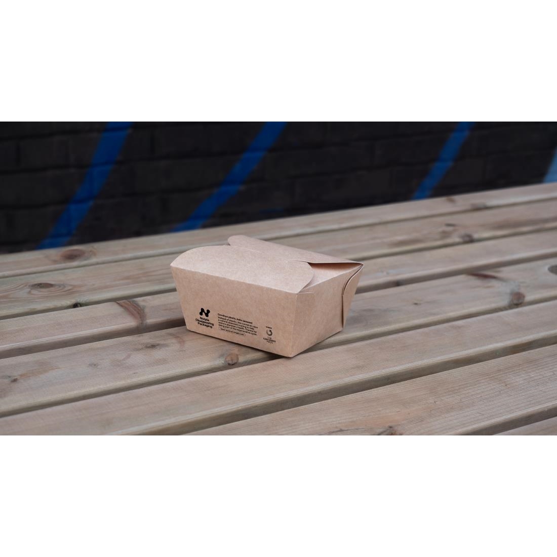 Notpla Small Takeaway Boxes 800ml - Kraft (500 Pack) - Image 2