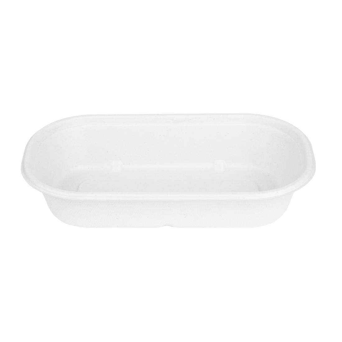 Fiesta Compostable Bagasse Oval Containers 850ml (100 Pack)