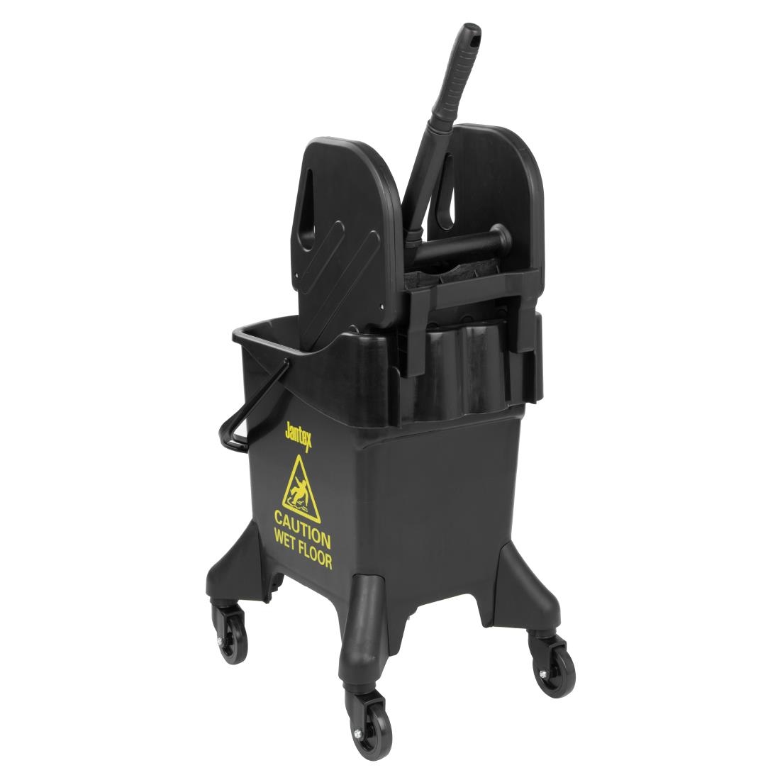 Jantex 21Ltr Tall Mop Bucket and Wringer - Yellow Print - Image 3