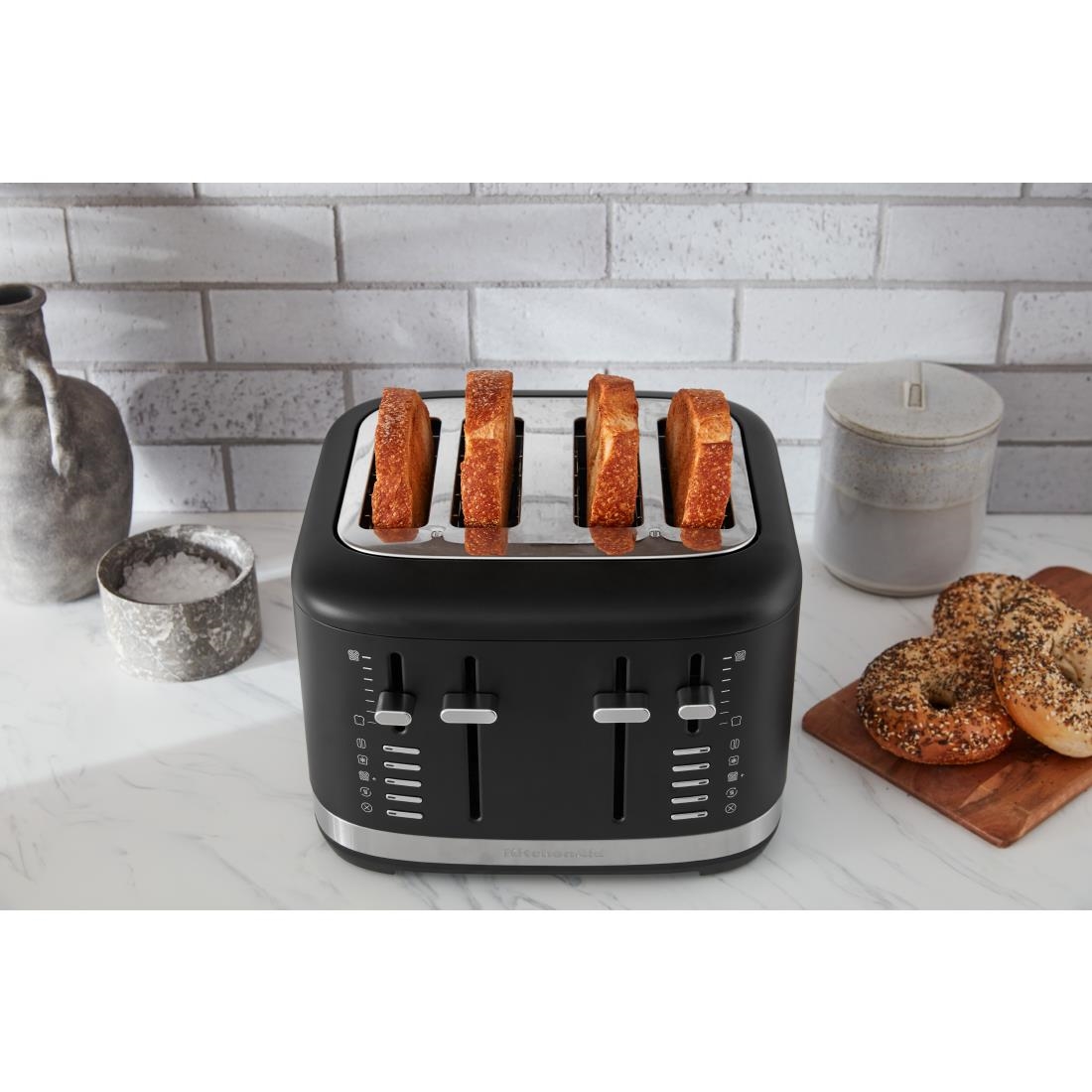 KitchenAid 4 Slot Manual Toaster Matte Black - Image 10