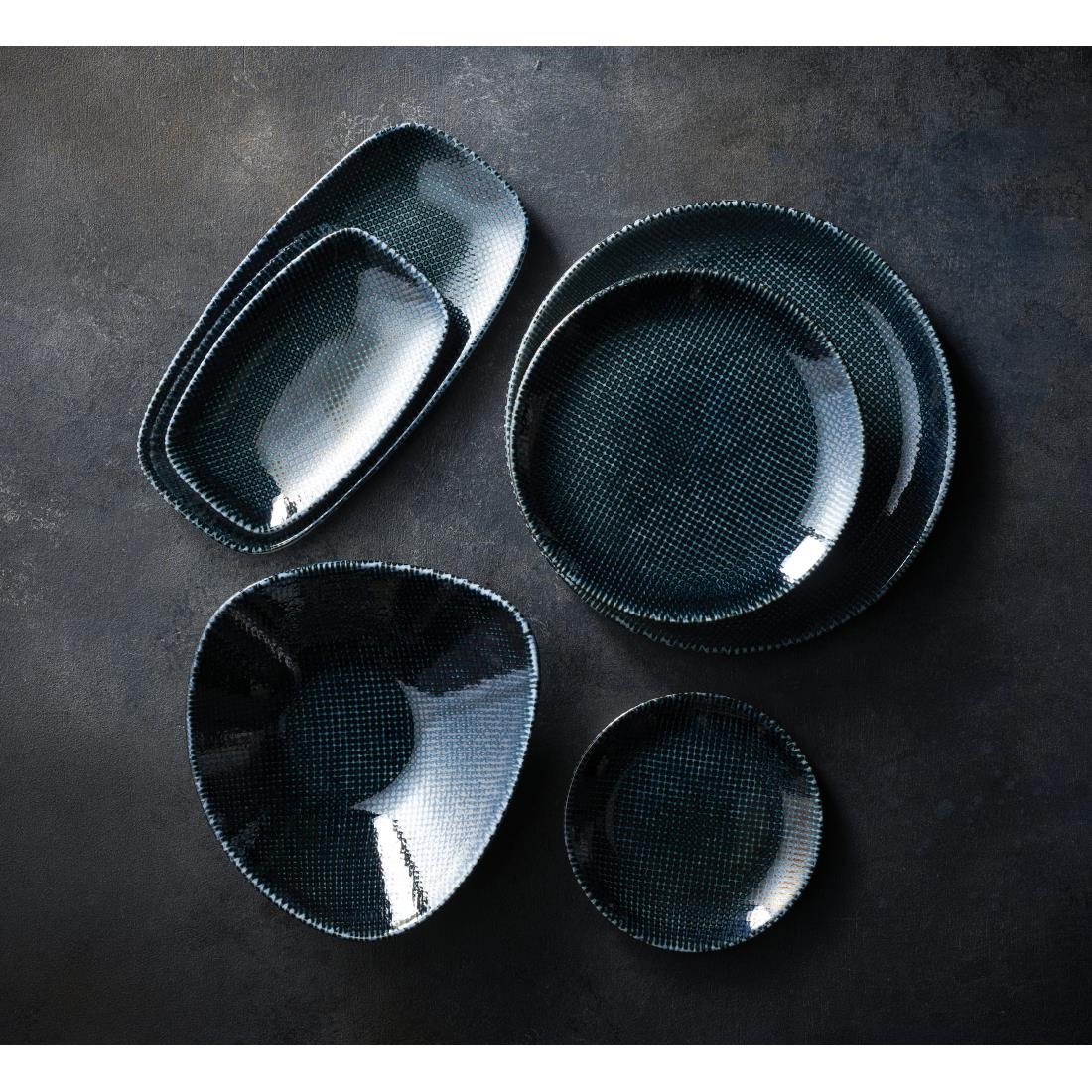Churchill Studio Prints Astro Metallic Blue Lotus Bowls 228mm (12 Pack) - Image 3