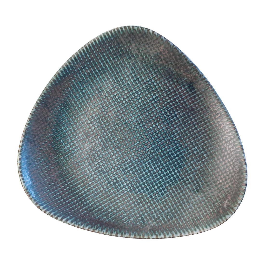 Churchill Studio Prints Astro Metallic Blue Lotus Plates 228mm (12 Pack)
