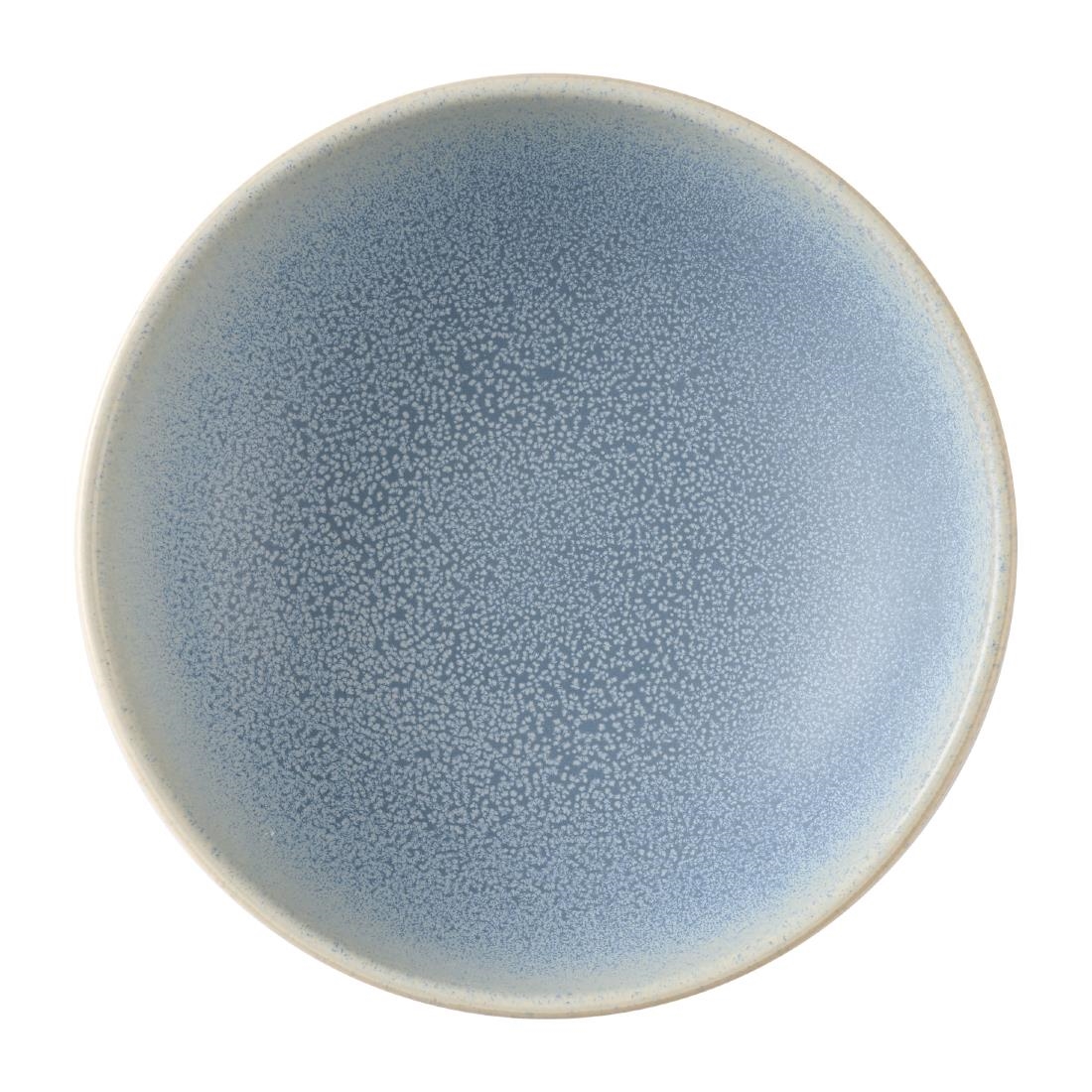 Dudson Evo Azure Rice Bowls Blue 180mm (6 Pack)