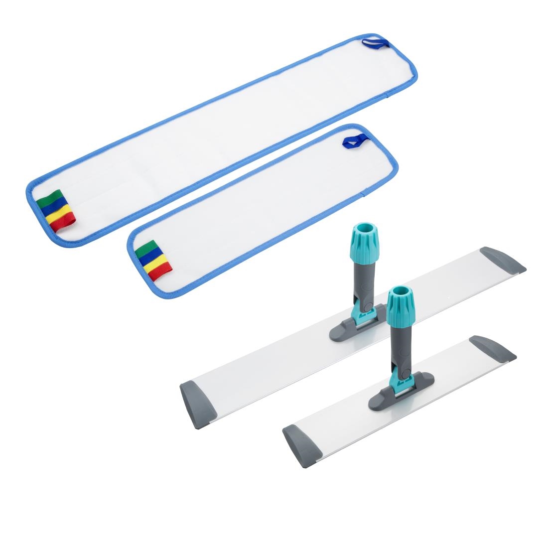 Jantex 400mm Flat Mop Head Micro Fibre Pad - Image 5