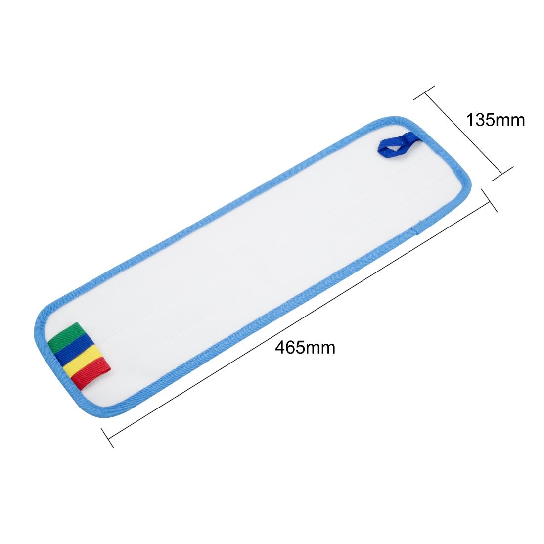 Jantex 400mm Flat Mop Head Micro Fibre Pad - Image 6