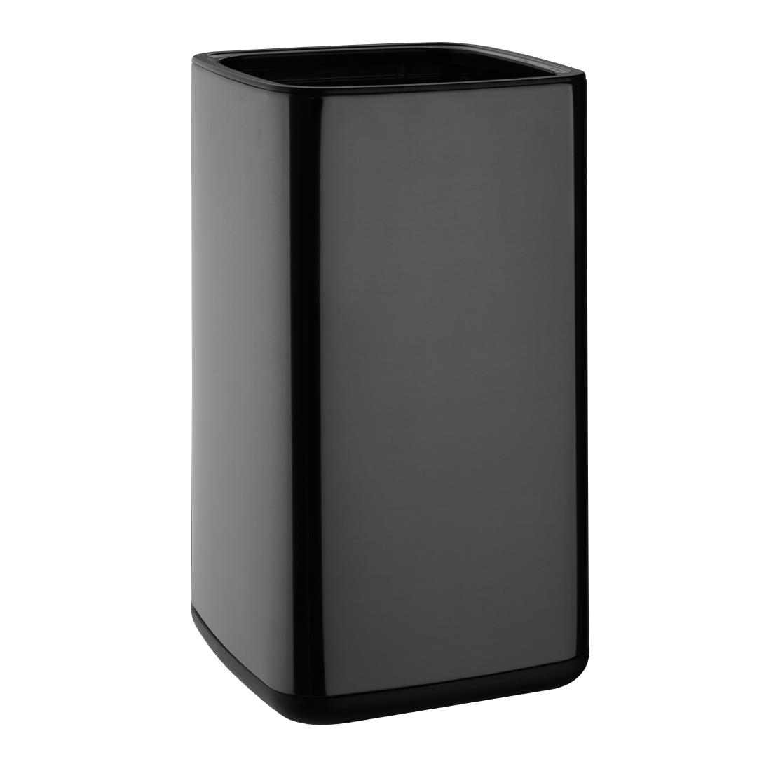 Bolero Square Waste Bin Titanium Black 7Ltr
