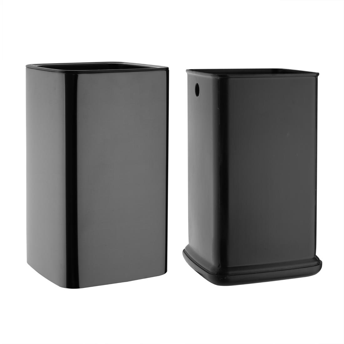 Bolero Square Waste Bin Titanium Black 7Ltr - Image 4