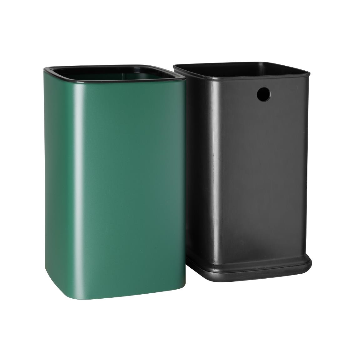 Bolero Square Waste Bin Green 7Ltr - Image 4