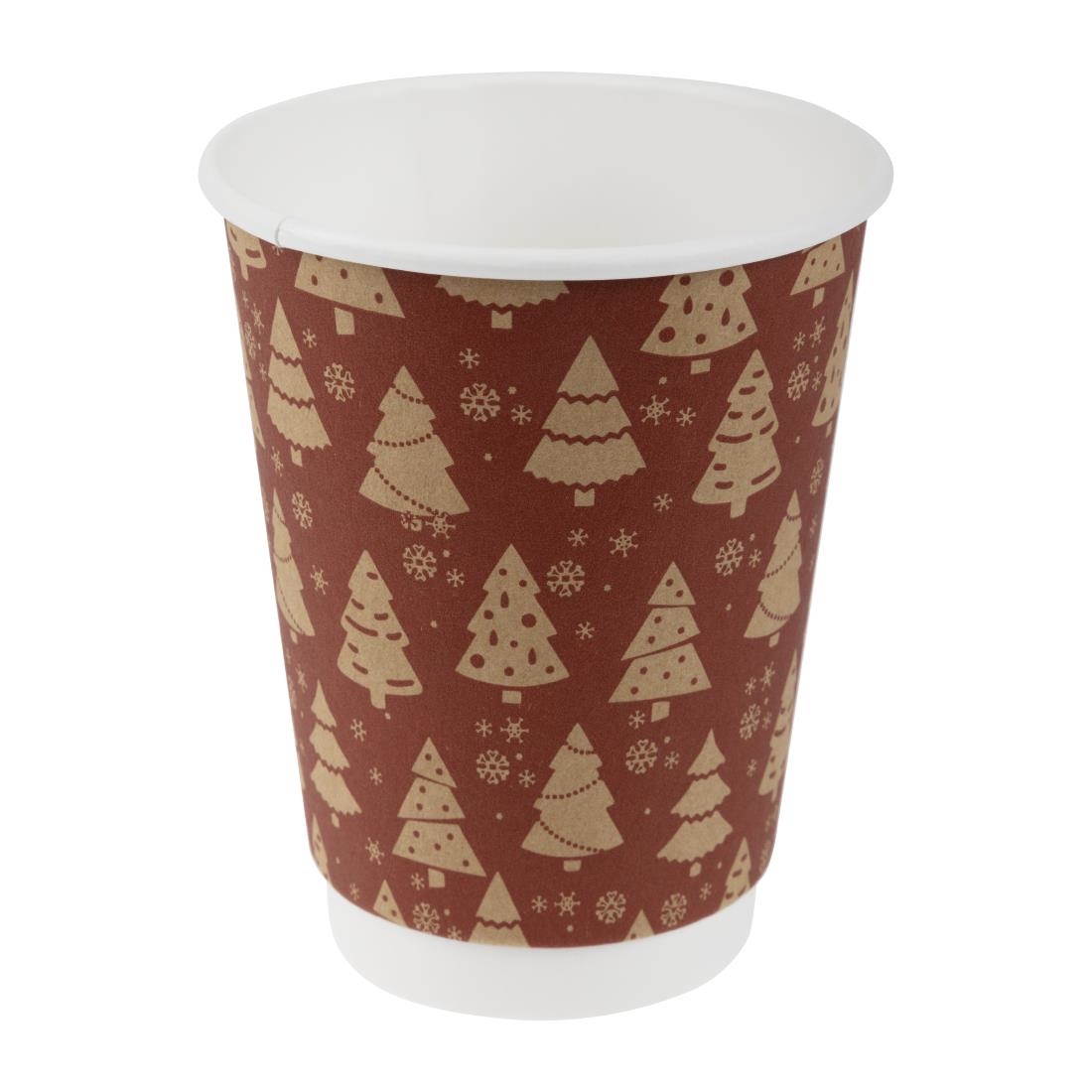 Fiesta Recyclable Christmas Hot Cup Double Wall 12oz (500 Pack)
