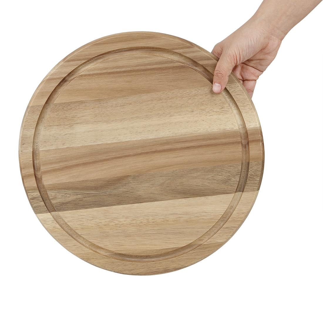 Olympia Round Acacia Wood Board for CS014 Dome 330x20mm - Image 9