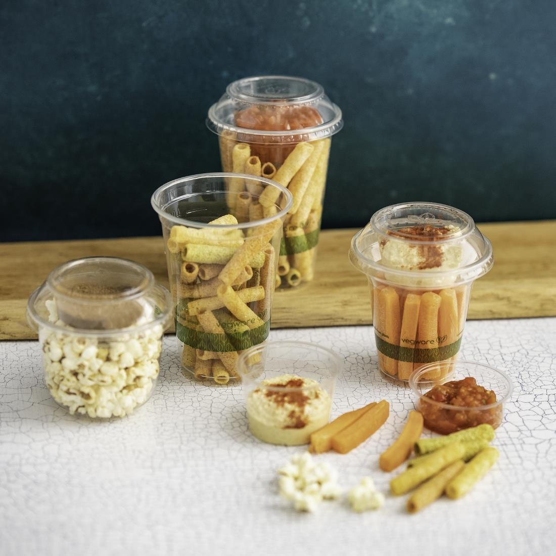 Vegware Combo Lid for Cold Cups and Bella Pots 96-Series (1000 pack) - Image 3