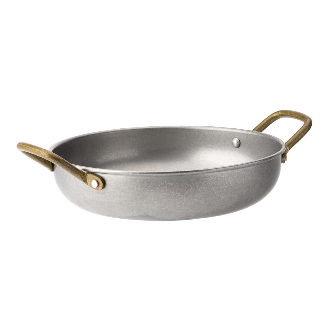 Utopia Vintage Brass Handled Dishes 195mm (6 Pack)