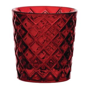 Utopia Criss Cross Red Nightlight Holders (12 Pack)