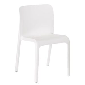 Origin POP Chair Traffic White 480x500x790mm (2 Pack)