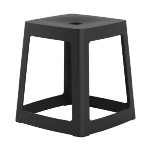 Origin Base Stool Traffic Black 400x400x440mm (2 Pack)