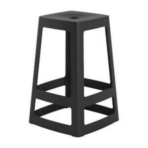 Origin Base Mid Stool Traffic Black 430x430x560mm (2 Pack)