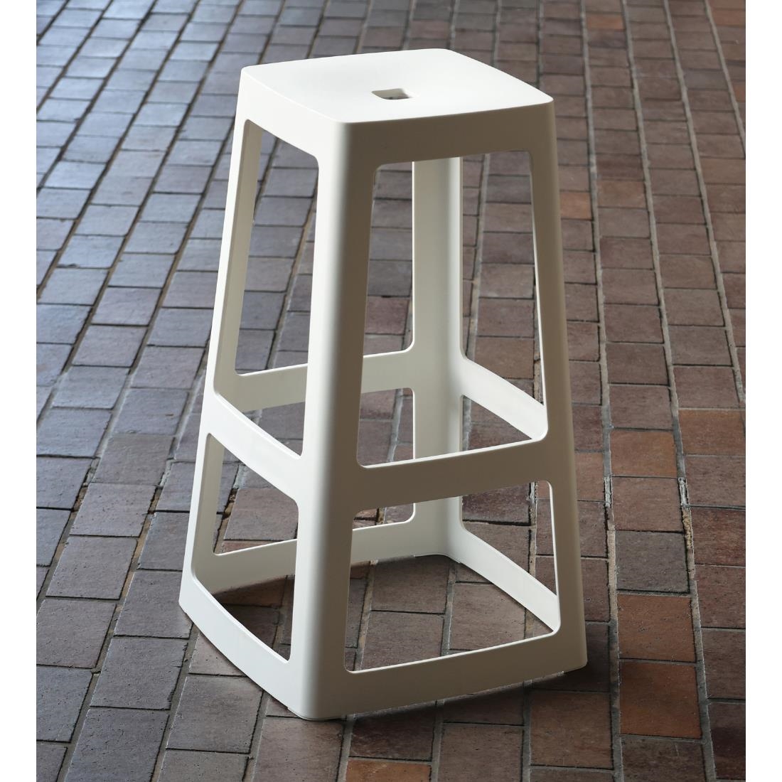 Origin Base High Stool Light Grey 450x450x750mm (2 Pack) - Image 4
