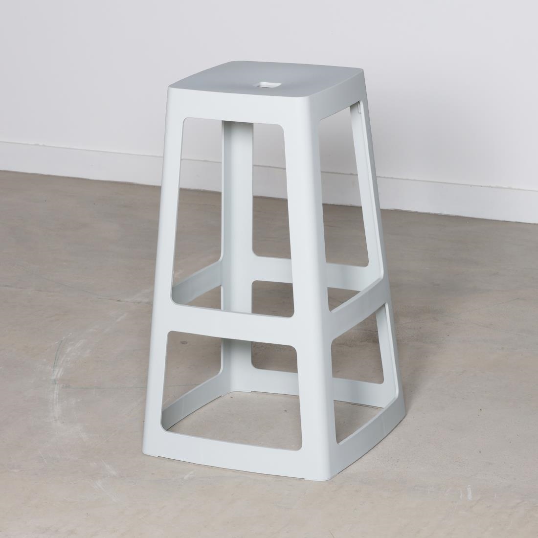 Origin Base High Stool Light Grey 450x450x750mm (2 Pack) - Image 7