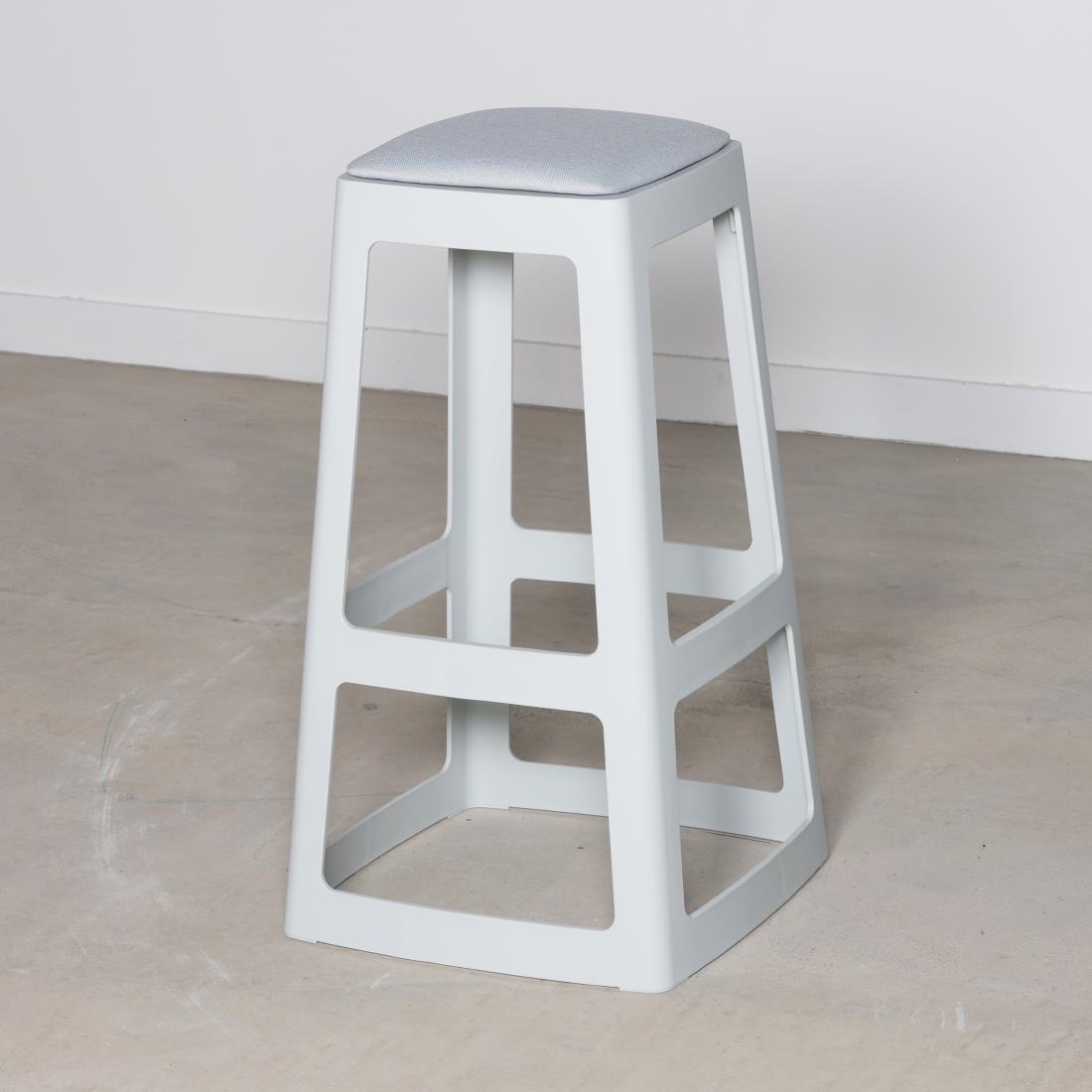 Origin Base High Stool Light Grey 450x450x750mm (2 Pack) - Image 11