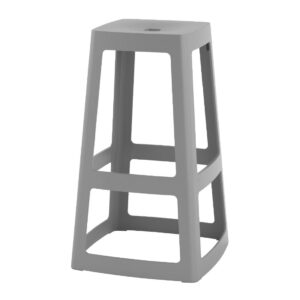 Origin Base High Stool Mouse Grey 450x450x750mm (2 Pack)