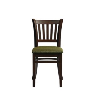 Manhattan Dining Chair in Dark Walnut with Shetland Forest Seat (2 Pack)