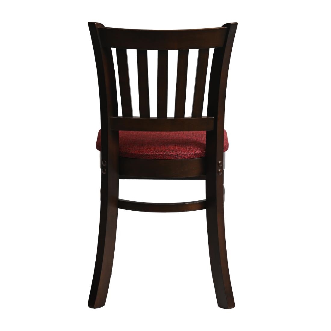 Manhattan Dining Chair in Dark Walnut with Shetland Scarlett Seat (2 Pack) - Image 2