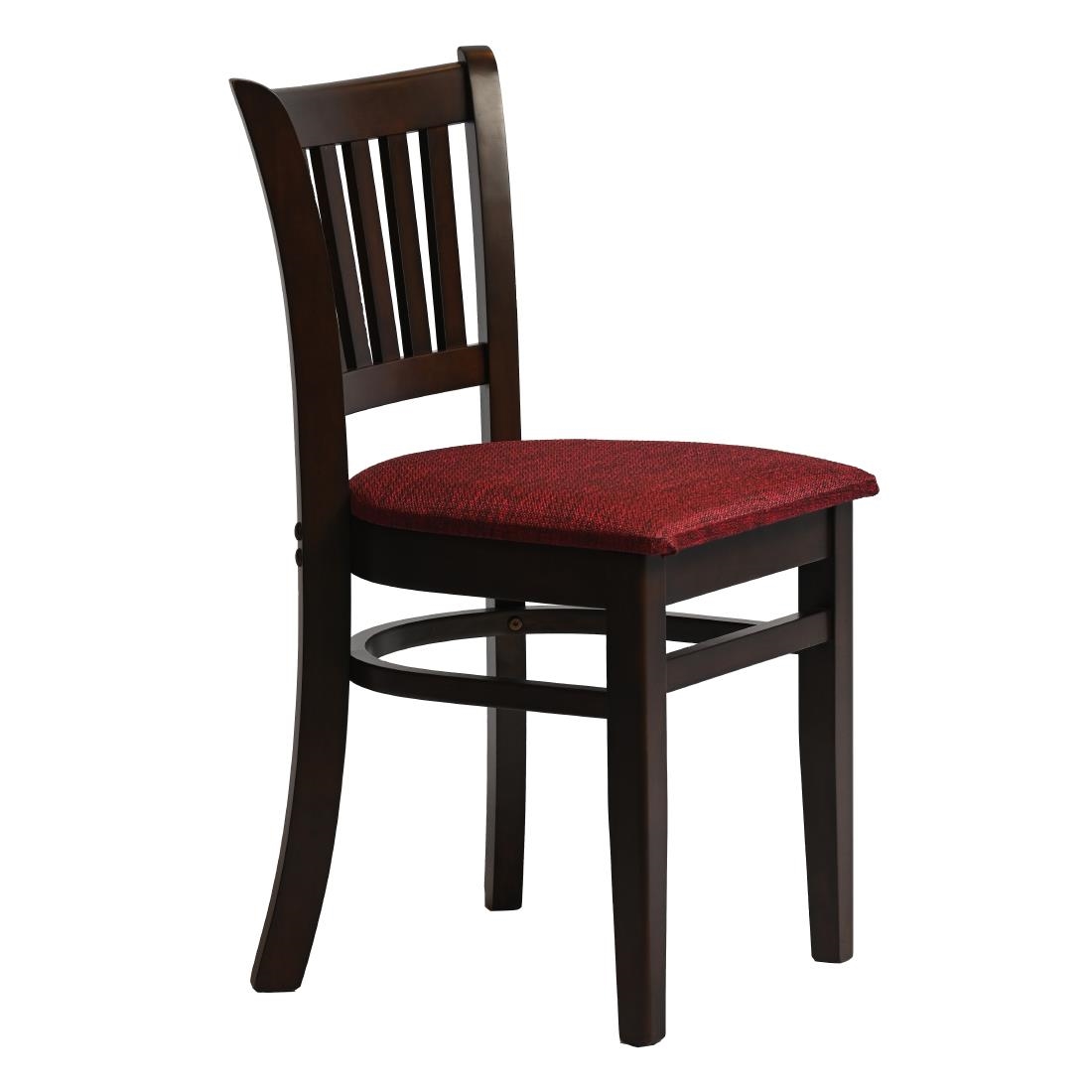 Manhattan Dining Chair in Dark Walnut with Shetland Scarlett Seat (2 Pack) - Image 4