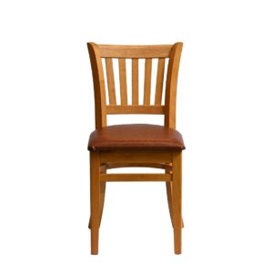 Manhattan Dining Chair in Soft Oak with Bison Tan Seat (2 Pack)