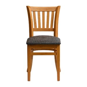 Manhattan Dining Chair in Soft Oak with Shetland Smoke Seat (2 Pack)