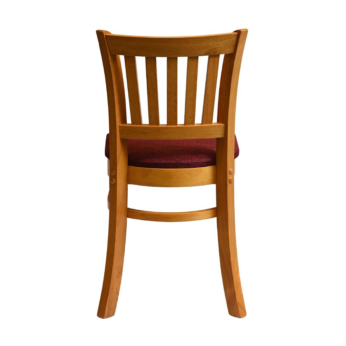 Manhattan Dining Chair in Soft Oak with Shetland Scarlett Seat (2 Pack) - Image 2