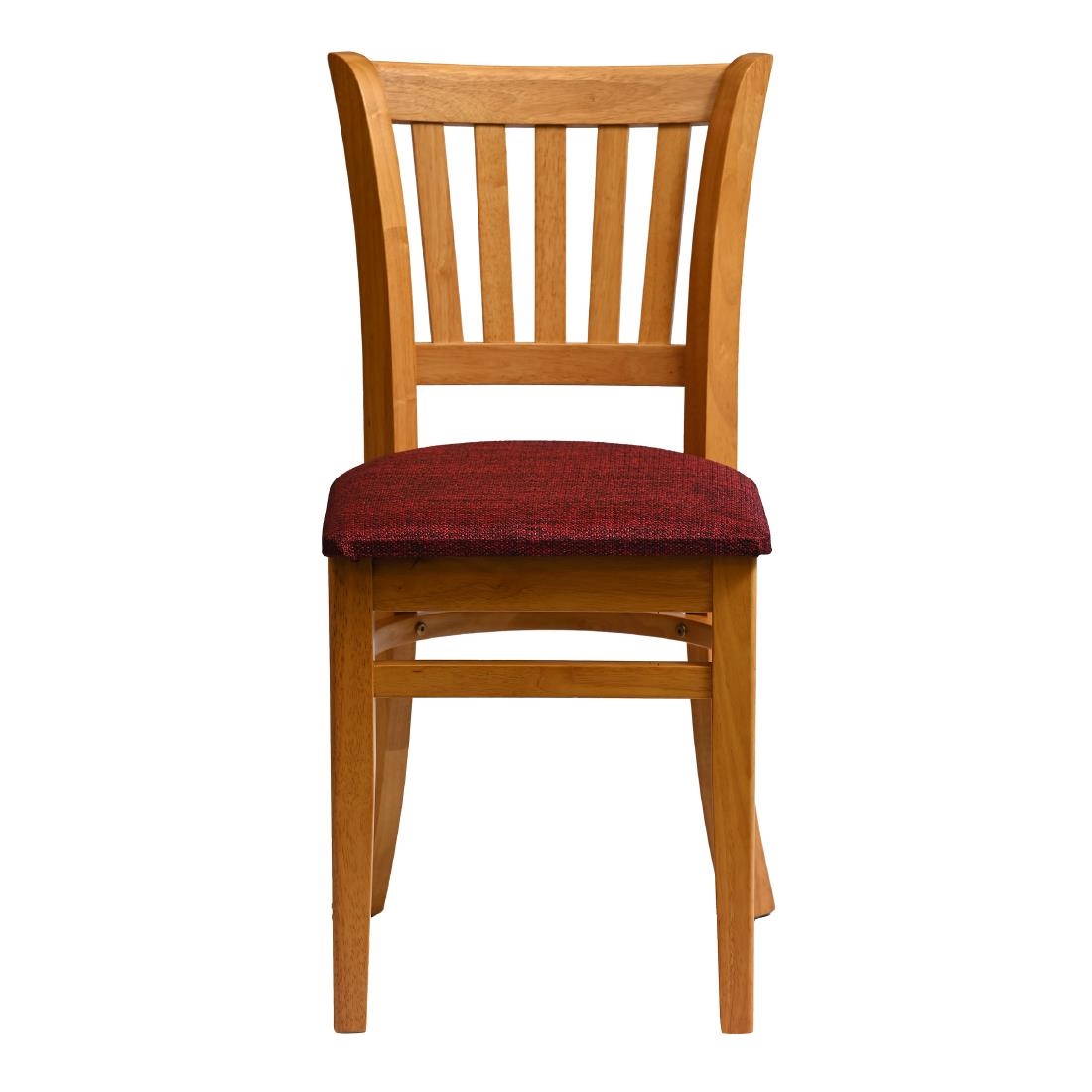 Manhattan Dining Chair in Soft Oak with Shetland Scarlett Seat (2 Pack)