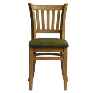 Manhattan Dining Chair in Weathered Oak with Shetland Forest Seat (2 Pack)