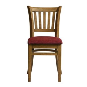 Manhattan Dining Chair in Weathered Oak with Shetland Scarlett Seat (2 Pack)