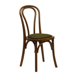 Hoop Back Dining Chair in Weathered Oak with Shetland Forest Seat (2 Pack)