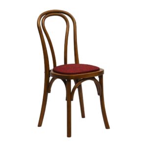 Hoop Back Dining Chair in Weathered Oak with Shetland Scarlett Seat (2 Pack)
