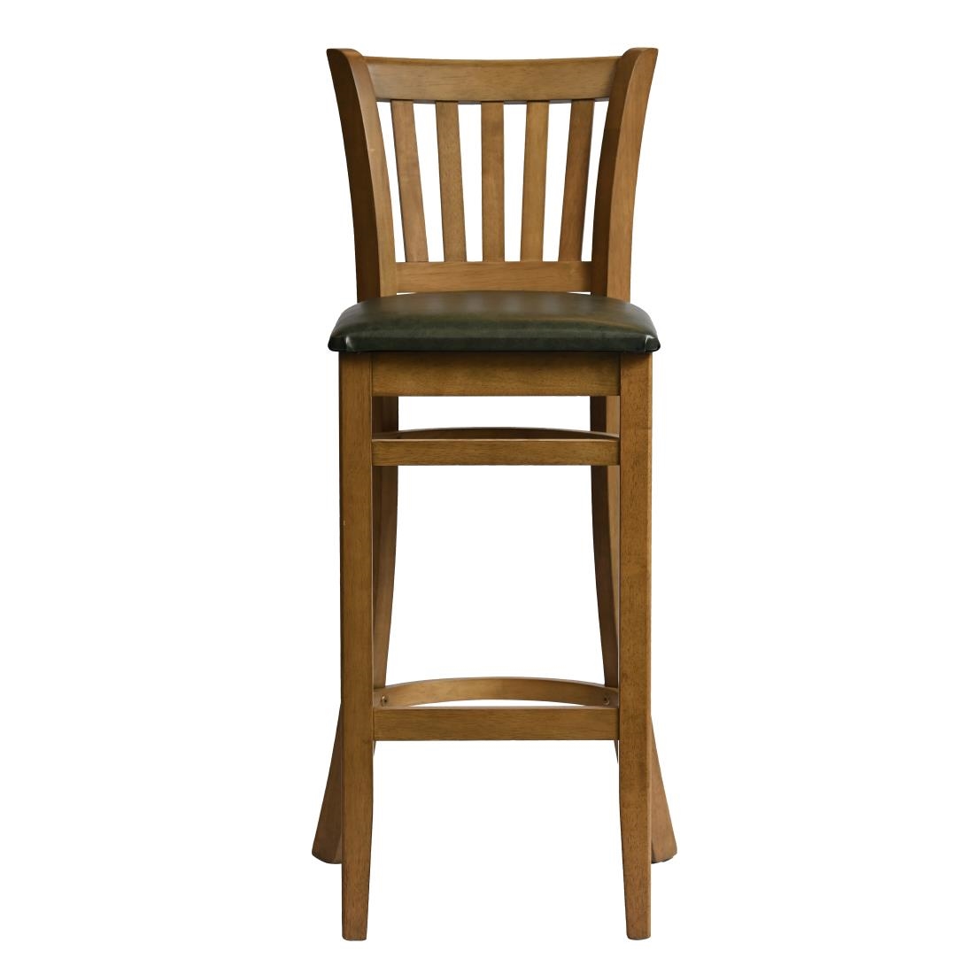 Manhattan Bar Chair in Weathered Oak with Bison Cedar Seat