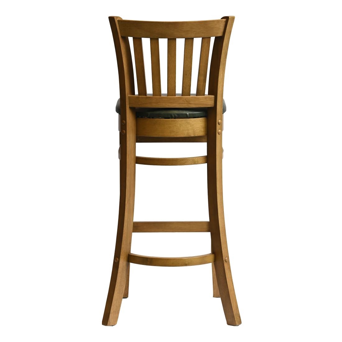 Manhattan Bar Chair in Weathered Oak with Bison Cedar Seat - Image 2