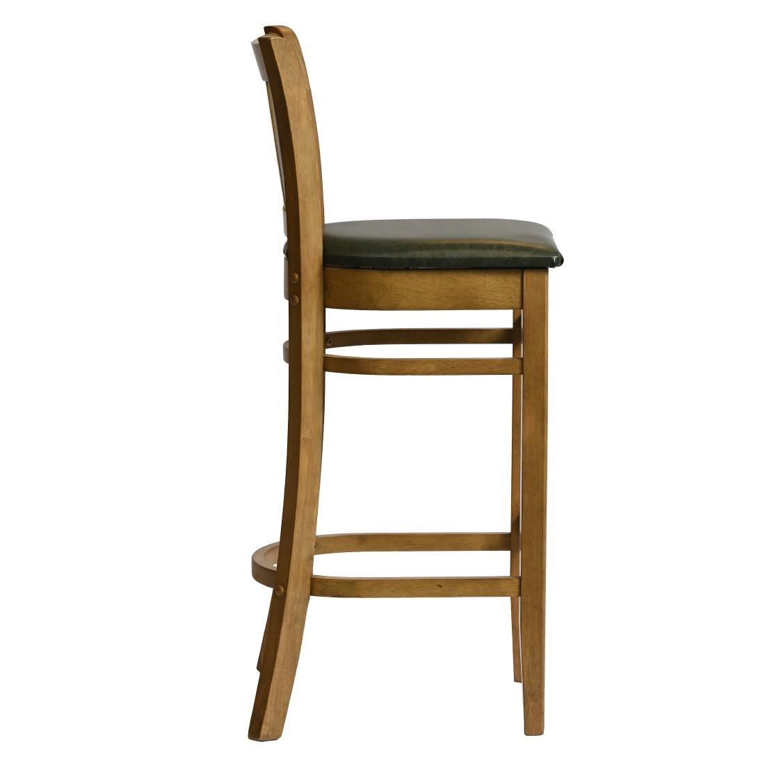Manhattan Bar Chair in Weathered Oak with Bison Cedar Seat - Image 3