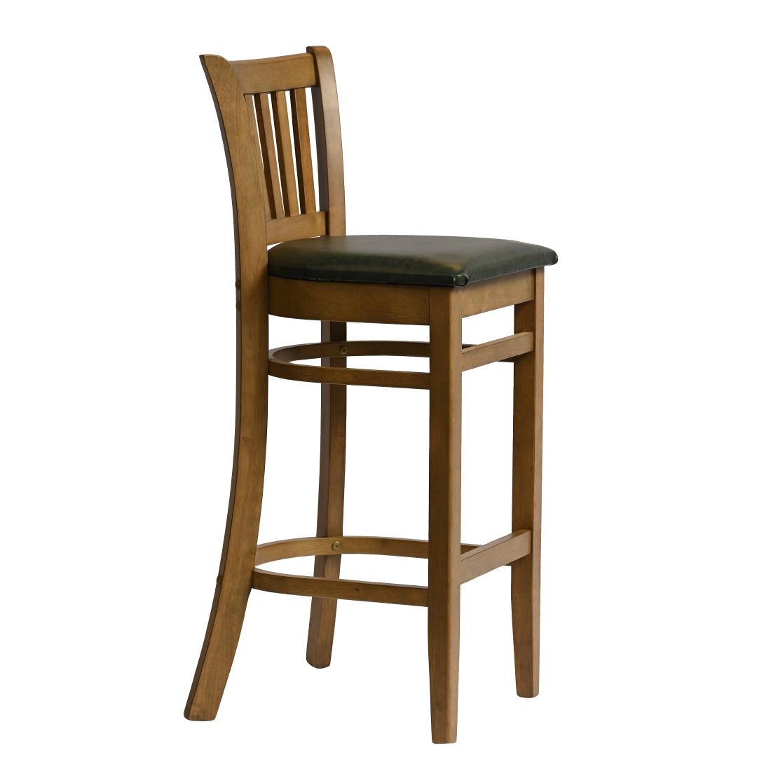 Manhattan Bar Chair in Weathered Oak with Bison Cedar Seat - Image 4