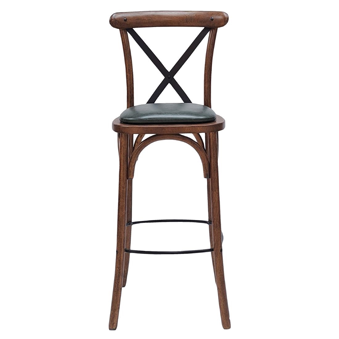 Bristol Bar Chair in Vintage with Bison Cedar Seat - Image 2