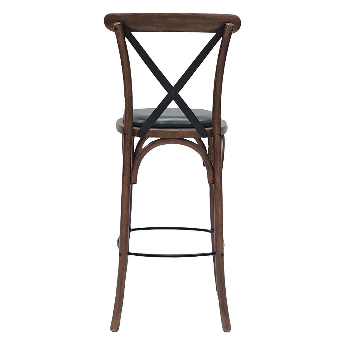 Bristol Bar Chair in Vintage with Bison Cedar Seat - Image 3