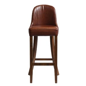 Kilsby Bar Chair in Vintage with Bison Espresso Seat