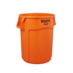 Rubbermaid BRUTE Container Hi-Visibility Orange 167Ltr